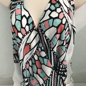 Olivaceos Size S Multicolor Backless Halter